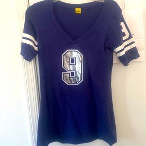 Football jersey look tee best for medium or juniors large
